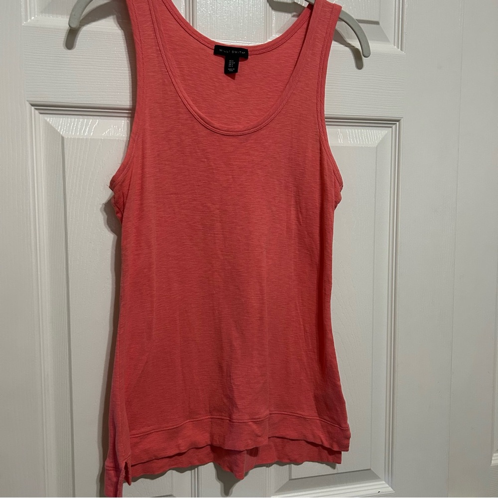 Willi Smith Orange Sleeveless Tank Top